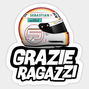 Grazie Ragazzi - Sebastian Vettel Sticker